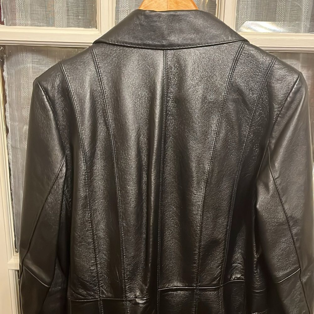 Leather Structured Jacket - Picture 7 of 14